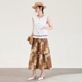 Bohemian Style Half Skirt Women's Fashion Spring Collection Neutral Waist Design Other Fabric Other Process