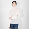 Winter Turtleneck Sweaters Women Sparkling Diamond Tops Slim Fit Pullover Women Knitted Sweater Jumpers Thick Warm Pull