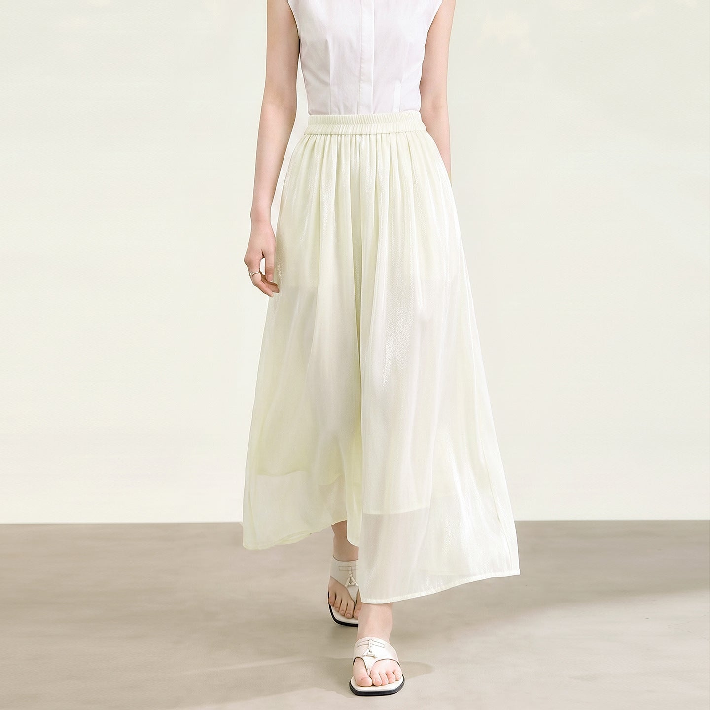 Women's Midi Skirt Asymmetric Floaty Summer New Arrival Standard Waist Design Other Material 100% Skirt Fashion Ladies