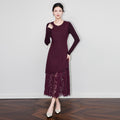 Flower Lace Underskirt Slips Anti-glare Cheongsam Mesh Underskirt Slips Dress Streetwear Hight Waist Lining Petticoat Women