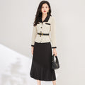 French Style Suit Dress Women's Autumn New High-End Slimming Gentle Long Sleeve Dress Elegant Fashionable Maxi Skirt