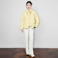 New Short Puffer Jacket with Knitted Scarf Set White Duck down 90% Windproof Warm Fleece Lined Zipper Closure Elegant