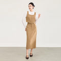 Women's Skirt 2026 Fashion High Waist Slit Hem A-Line Long Skirt Casual Winter Thick Warm Woman Clothes