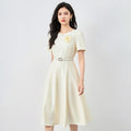 Elegant Mid-Length A- Line Dress Shaped Ball Gown Evening Dress for Women in Shenzhen South Oil High Quality Lightweight Fabric