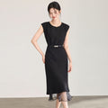 Summer Women Round Neck Vest Maxi Dress Ladies Solid Color Sleeveless Long Dresses Female A-line Vestidos