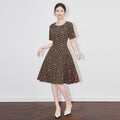 French Floral Princess Dress Long Sleeve High Collar Glowing Street Style Urban Fashion Chinese Origin No Cross Border