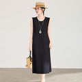 Summer Floral Lace Modal Vest Dress Thin Home Leisure Skirt Outerwear Sleepwear Knee-Length Short Sleeve round Neck Empire Waist
