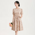Summer Dress Cheongsam Style Reformed Qipao Skirt for Middle-aged And Elderly Women Fashionable Midi Skirt