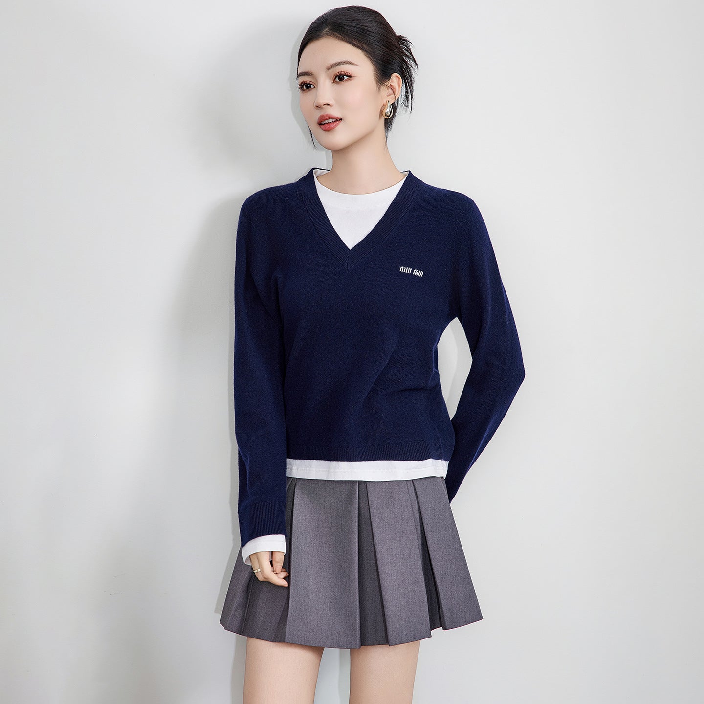 Women Sweaters Slim Retro Long Sleeve Jumpers Contrasting Jumpers Knit Female Top Autumn Winter