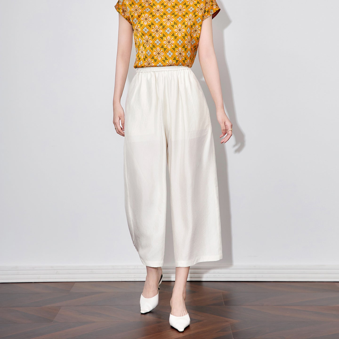 Cotton Linen Straight Leg Pants Women Summer Loose Versatile Large Size Linen Nine Points Casual Thin Ladies Trousers
