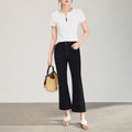 High Waist Bell Bot Jeans Women's Light Wa Versatile Long Pants Spring Autumn High Waist Bell Bot Jeans Slimming Effect
