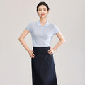 Short Sleeve Knitted T shirt Woman Summer Casual Loose Lapel Solid Ins Hot Tops Pullover Female Sweater T shirt Outwear