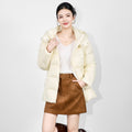 New Women's Casual Thickened Short down Jacket Bread Style Removable Cap Warm Elegant Style Polyester Fiber Duck down