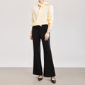 High Waist Summer Casual Thin Fashion Comfortable Women's Pants High Waist Micro Flared Long Leg Lengthening Stylish Pants
