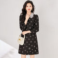 Carnival Black Floral Dress Women's Gothic Ghost Vampire Costume Halloween Role-playing Costume Cool New Mom and Dad Outfit