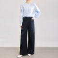 Embroidery Women's Front Buttons Shirt Cotton Long Sleeve Top Spring Lady Retro Blouse New Color