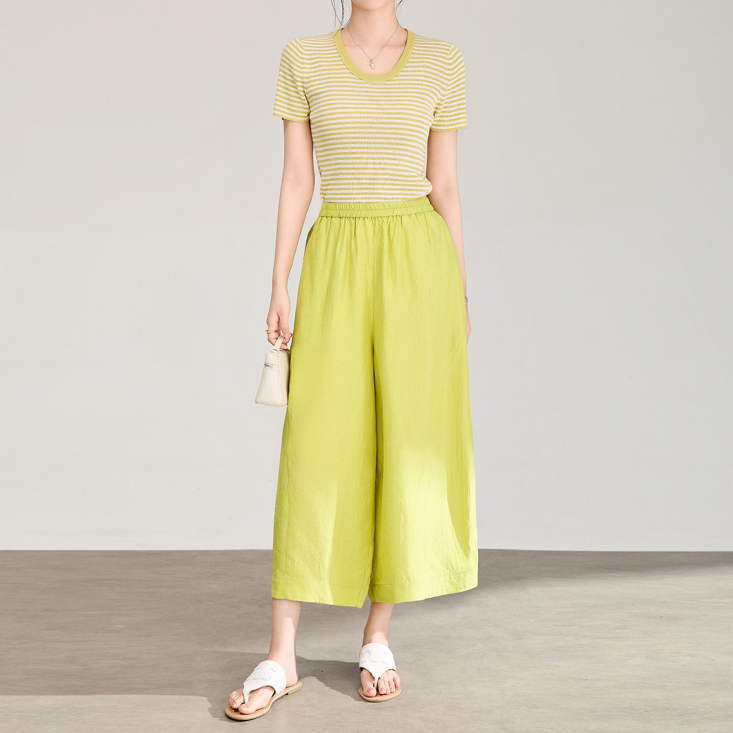 Ankle-length Pant Casual Loose Elastic Waist Multiple Color Wide Leg Pants New Clothes National Style Women Pants