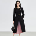 Slimming Effect Heavy Industry Gradient Two-color Precision Simulation Three Vine Double-color Gradient Dress Early Autumn