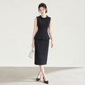 Elegant Slimming Sleeveless Vest Dress Women's Fashionable Chinoiserie Style Summer Trendy Clothing Ladies' Tops