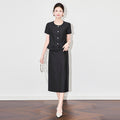 French Style Butterfly Knot Top And Wrap around Mini Skirt Two Piece Set Summer Collection Elegant Commute Ultrafine Plain