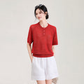 Luxury 100% Linen Short Sleeved Tees Summer New Women's O-neck Thin Loose Casual Simple Breathable T-shirt Top