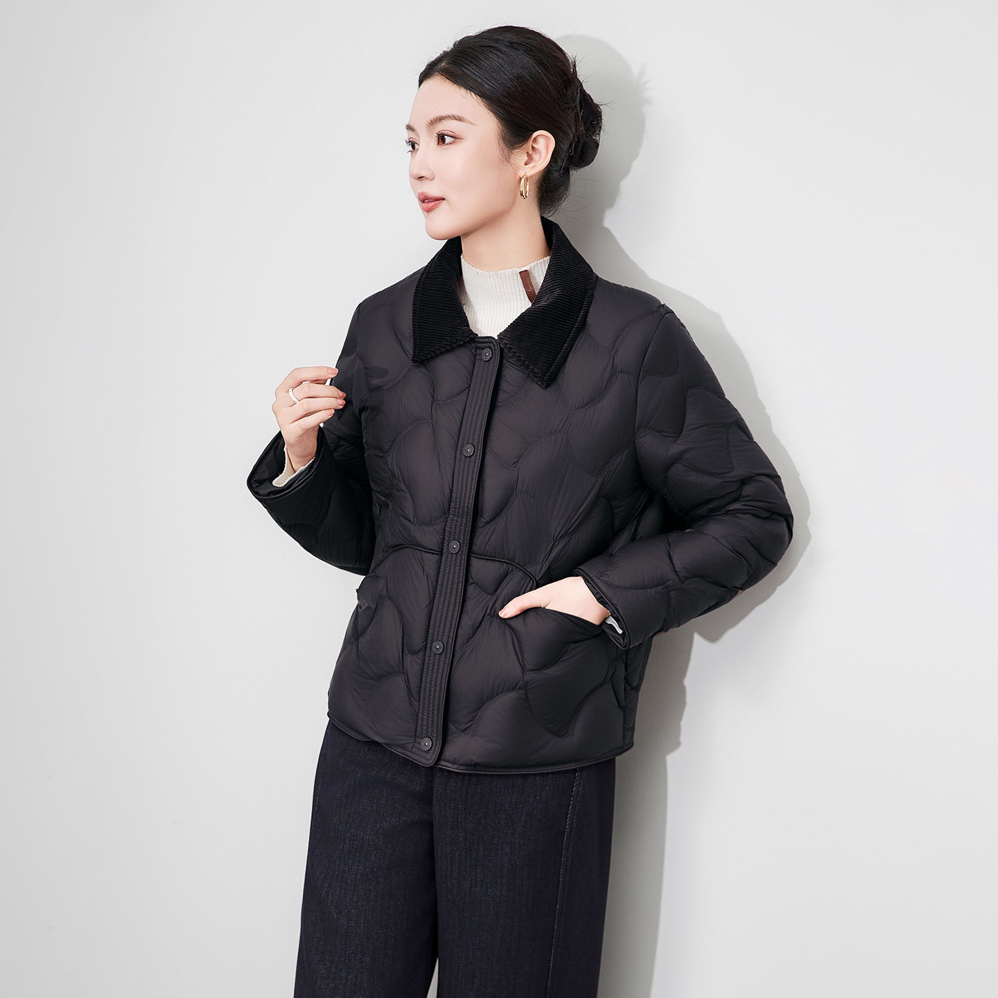 Double Face Reversible Quilted Parka for Women 2026 Winter Warm Padded Coat Versatile Casual Daily Outerwear