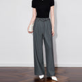 High Waist Wide Leg Woolen Trousers for Women New Style Slim Straight Casual Pants Vertical Sensation Comfortable Fit