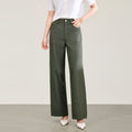 High Waist Wide Leg Suit Pants for Women Loose Straight Casual Black Floor-Length Trousers Spring Season Ladies Fashion