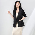 Elegant Floral Embroidery Drawstring Sleeve Blouse Women's Loose V-neck Lace Suit Top New Style Chinese Artistic Vintage