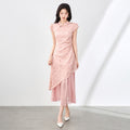New Chinese Style Green Dress Young Women's Elegant High Quality Summer 2026 New Retro Floral Pattern