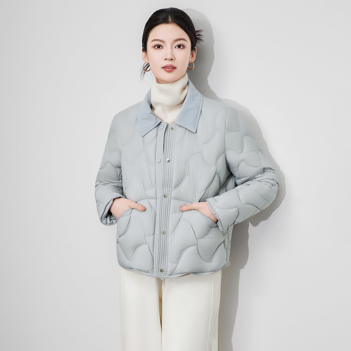 Light Warm Down Coat For Women Winter New Design Short Chic Versatile Casual Jacket