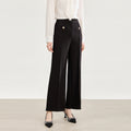 High Waist Wide Leg Pants Women's Spring Autumn Loose Fit Drapey Elastic Casual Trousers Slimming Straight Korean Style